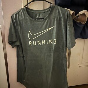 Nike Olive Running Tee